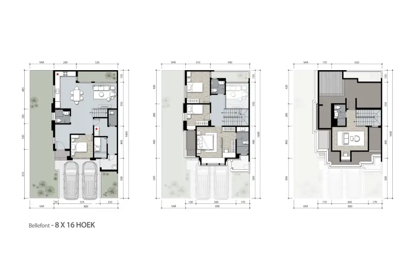 Floor plan for Tipe 8 Hoek