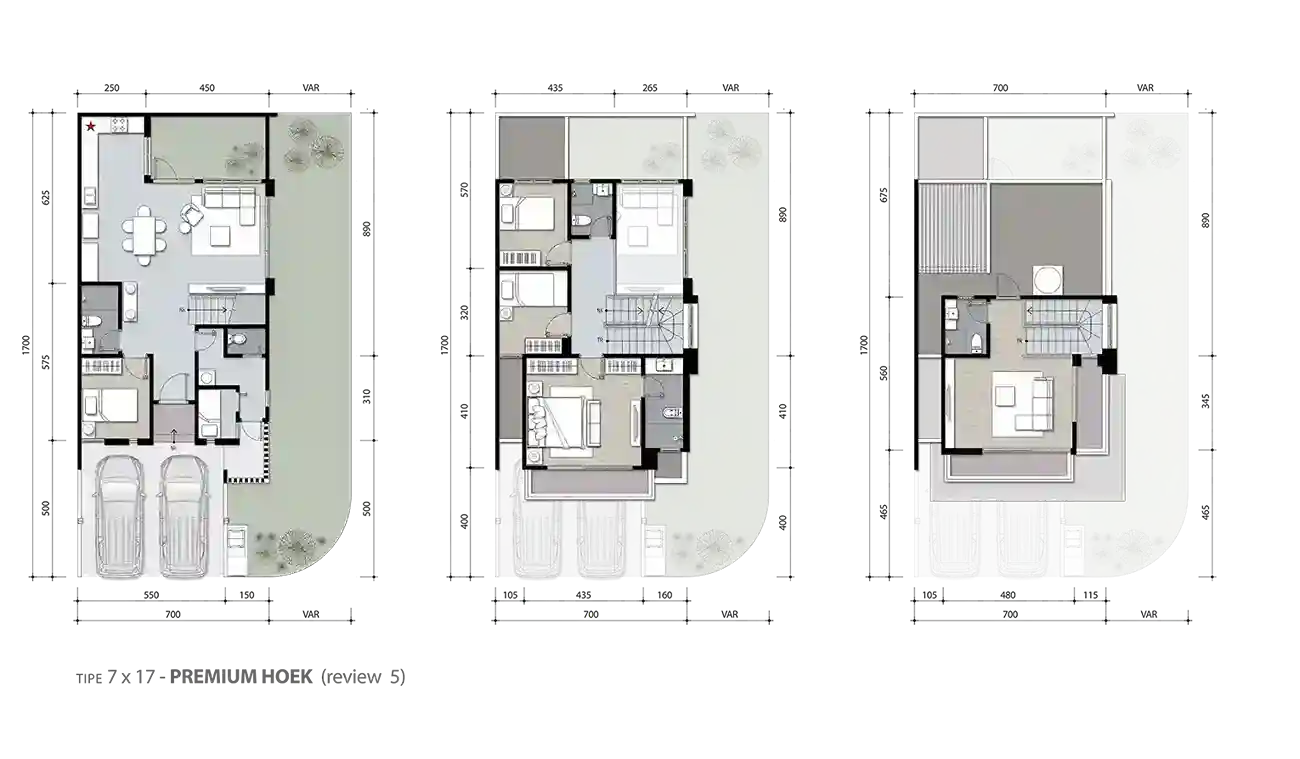 Floor plan for Aurora C Premium Hoek