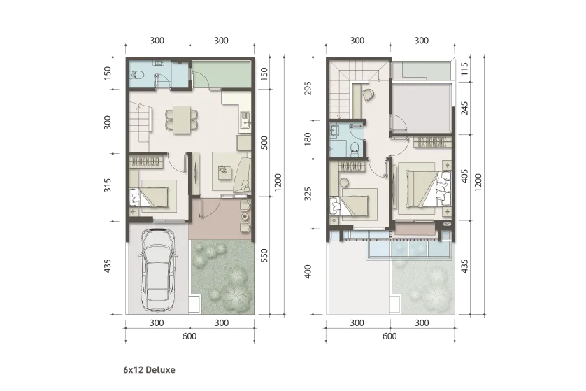 Floor plan for Type 6 - Deluxe