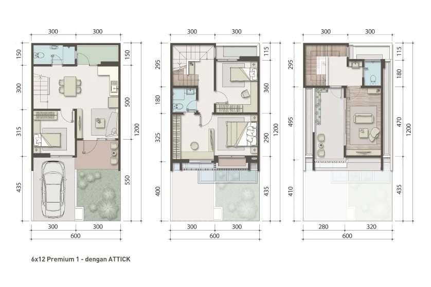 Floor plan for Type 6 - Premium Attic 1