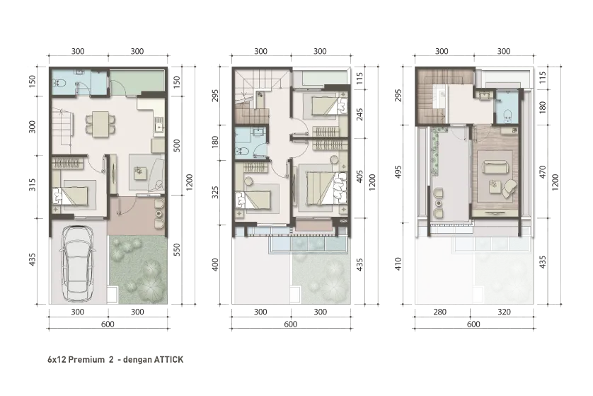 Floor plan for Type 6 - Premium Attic 2