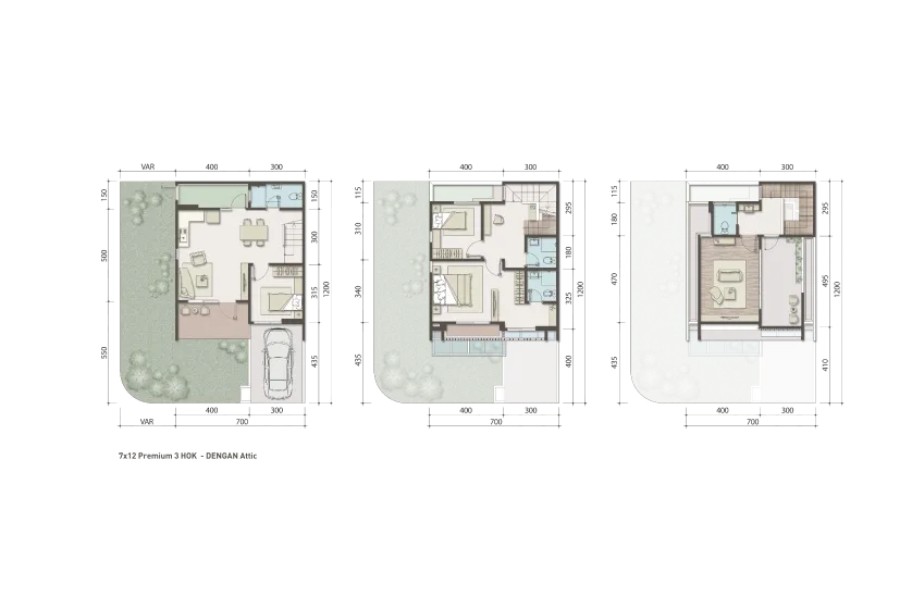 Floor plan for Type 7 - Premium Hook Attic 3