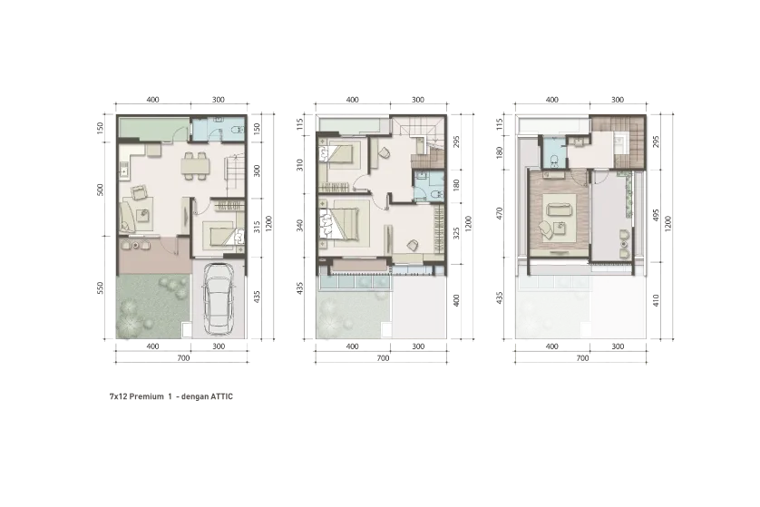 Floor plan for Type 7 - Premium Attic 1