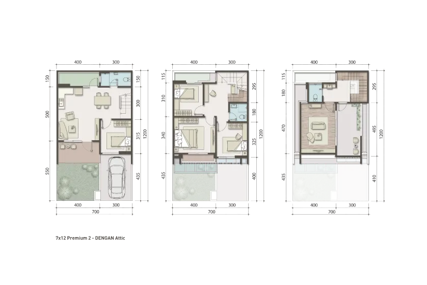 Floor plan for Type 7 - Premium Attic 2