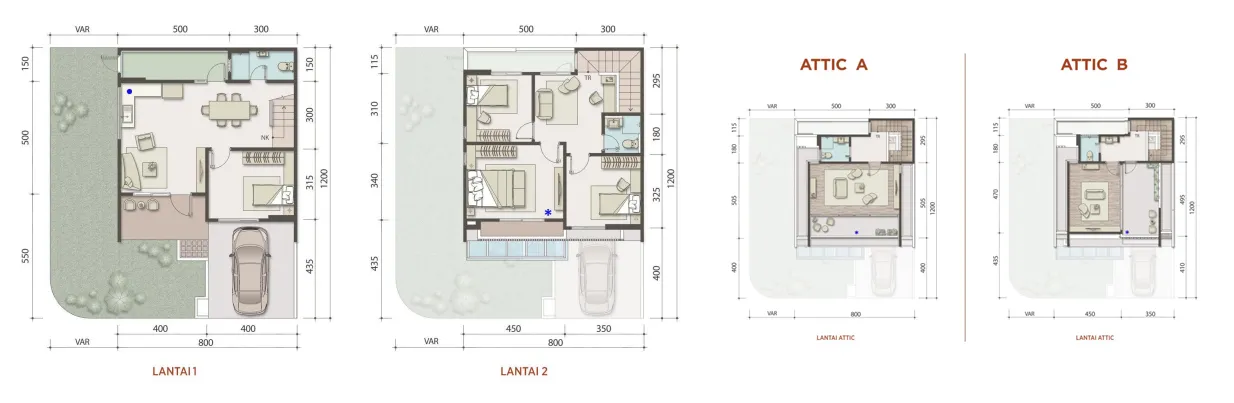 Floor plan for Type 8 Premium 2 Hook Attic