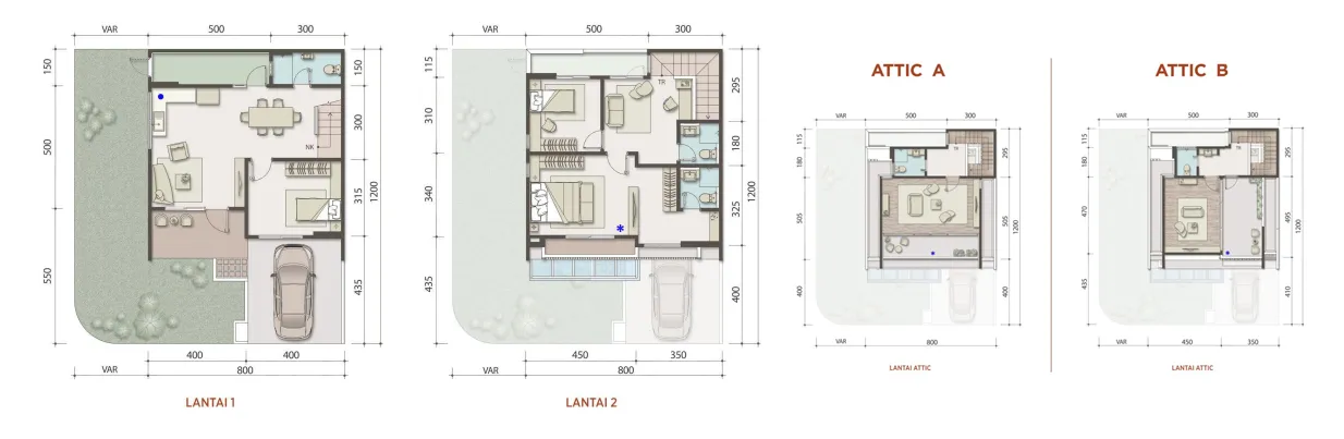Floor plan for Type 8 Premium 3 Hook Attic